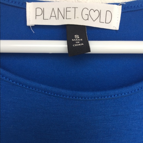 Royal blue asymmetric knot front dress. Size XS - Picture 5 of 6